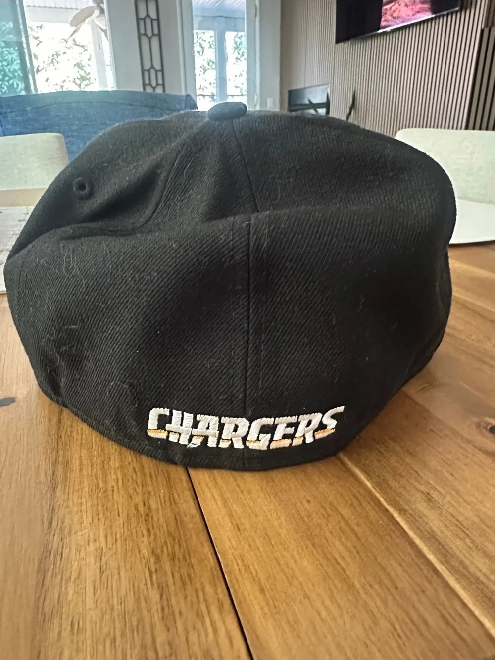Black Snapback Hat with Yellow Lightning Logo